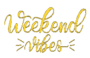 Weekend Lettering Sticker