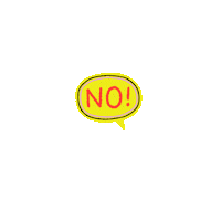 No Way Shout Sticker by Anke Weckmann