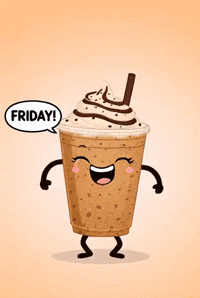 Excited Coffee GIF