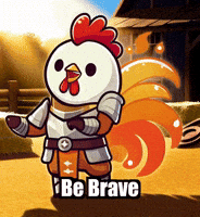 Courage Be Brave GIF by Zorooster