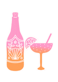 Cocktail Mermaid Sticker