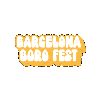 BARCELONABOROFEST barcelona glass bbf boro Sticker