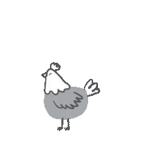 Chicken Cow Sticker by Yappy Pets