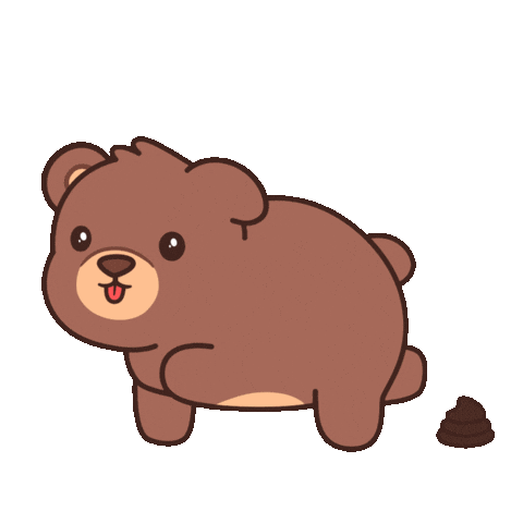 Teddy Bear Poop Sticker by BEARISH