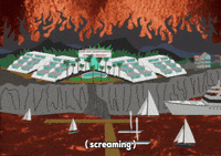 volcano screaming GIF by South Park 