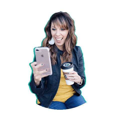 Happy Sticker by Carrie Robaina