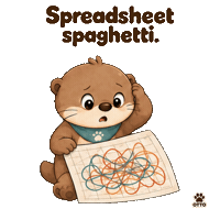 Confused Good Night Sticker by Otto the Otter by GleeSpace