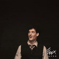 Bonjour Waving GIF by EUX Compagnie d'Improvisation