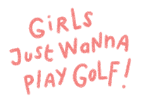 Girl Golf Sticker by Catharina Stewart