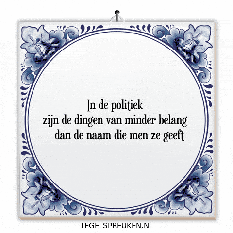 Argument Politiek GIF by Tegelspreuken.nl