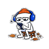 Bored Still Waiting Sticker
