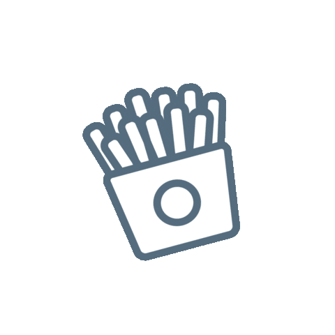 burger icon Sticker by BGOOD Designer
