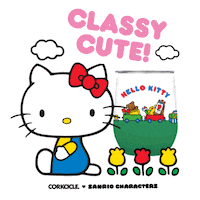Hello Kitty Flower Sticker by weareserial