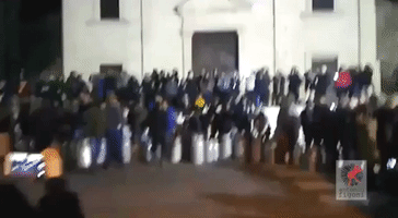Protesting Italian Farmers Pour Hundreds of Gallons of Milk Onto Streets