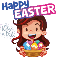 Easter Pascua Sticker by Kty&Pili