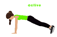 LEEPACTIVE homeworkout pushup leep liveactive Sticker