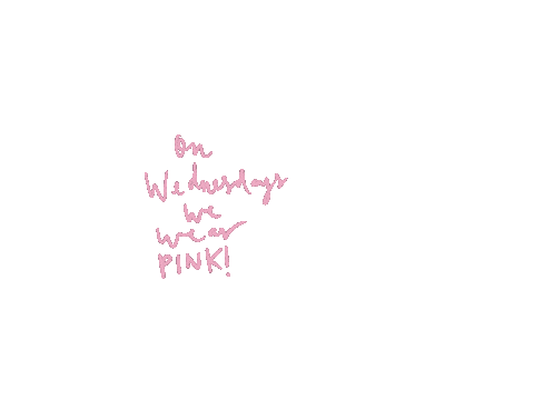 Mean Girls On Wednesdays We Wear Pink Sticker