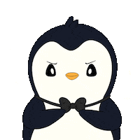 Looking Good Bow Tie Sticker by Pudgy Penguins