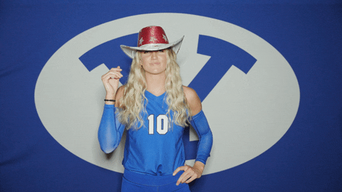 Volleyball Cowgirl GIF by BYU Cougars