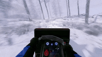Snow Driving GIF by Facepunch Studios