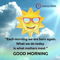 Good Morning Sun GIF by Learner Circle