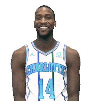 happy willy hernangomez Sticker by Charlotte Hornets