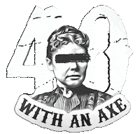 40Whacks axe throwing hatchet axes lizzie borden Sticker