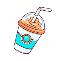 Happy Coffee Sticker by Beauty by Earth