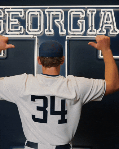 Georgia Tech Baseball GIF by Georgia Tech Yellow Jackets