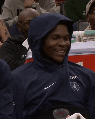 Nba Smile GIF by Minnesota Timberwolves