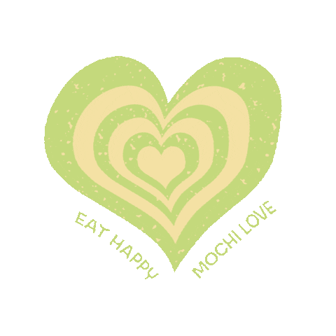 eathappy happy herz mochi foodlove Sticker