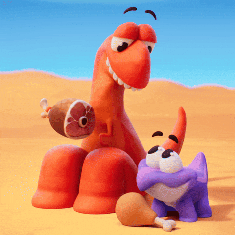 Nom Nom Eating GIF by Claynosaurz