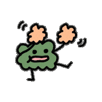 TurleyTurley character cheering 캐릭터 귀여운 Sticker