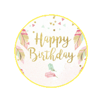 ddesign_with_ali happy birthday yellow ddesignwithali happy birthday yellow sticker Sticker