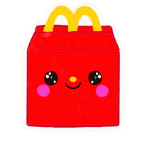 Happy Meal Fastfood Sticker