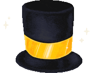 Dress Up Top Hat Sticker