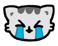Grumpy Cat Crying Sticker by zhenya artemjev