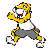 Tiger Running Sticker by Towson University