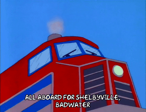 Season 3 Train GIF by The Simpsons