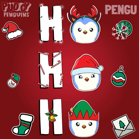 Merry Christmas GIF by Pudgy Penguins