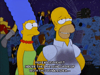 passing out homer simpson GIF