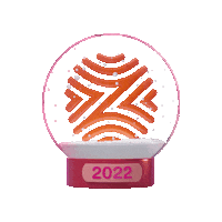 New Year Snow Globe Sticker by zoommer