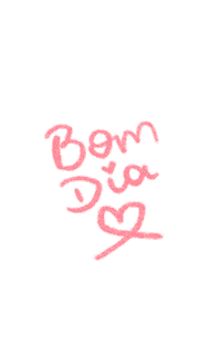 Bom Dia Lettering Sticker