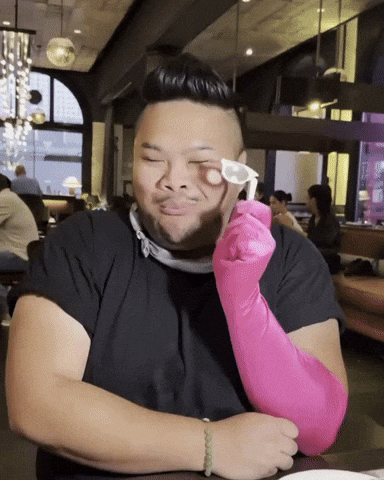 Pink Laughing GIF