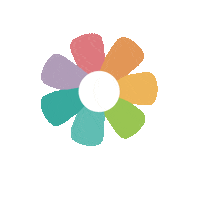 Rainbow Flower Sticker