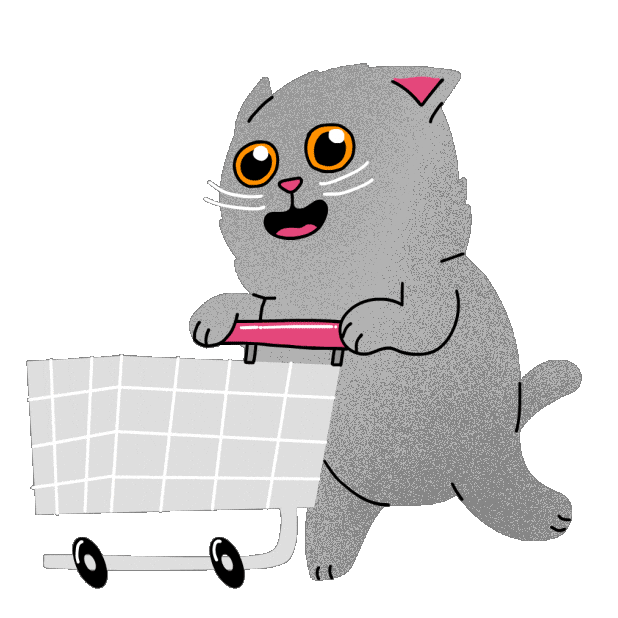 blukittie sticker run running shopping Sticker
