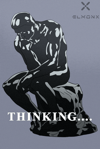 The Thinker What GIF by ElmonX
