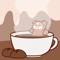Coffee Bath GIF by Beraji Bears