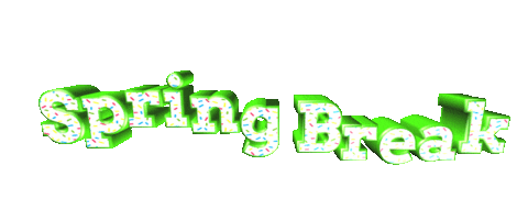 text spring Sticker