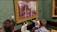 Anti-Oil Protesters Glue Themselves to Constable Painting at National Gallery
